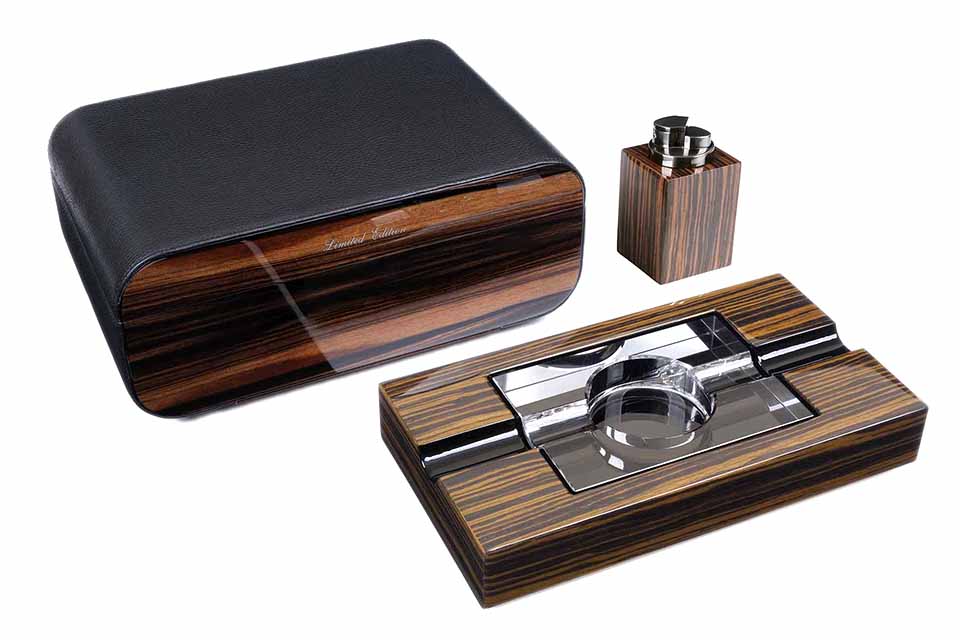 Настольный набор сигарных аксессуаров Gentili SET-SV40-Black